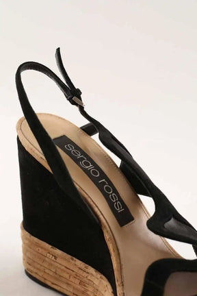Sandales Sergio Rossi Noir en Cuir