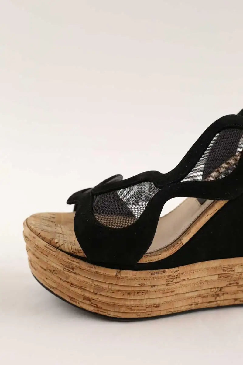 Sandales Sergio Rossi Noir en Cuir