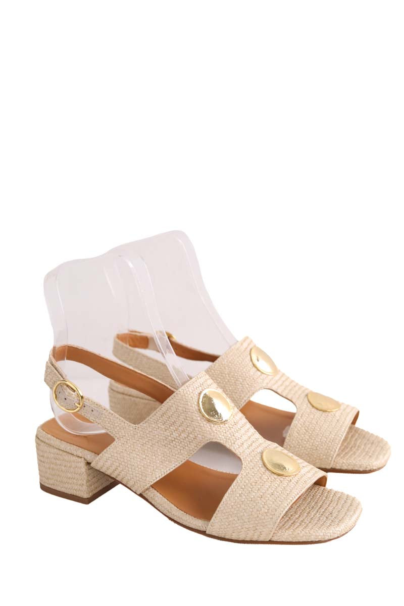 Sandales Sézane Ecru en Cuir