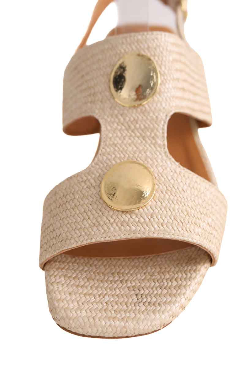 Sandales Sézane Ecru en Cuir
