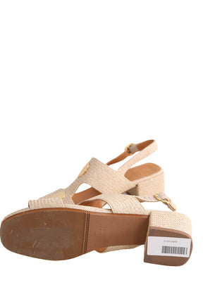 Sandales Sézane Ecru en Cuir