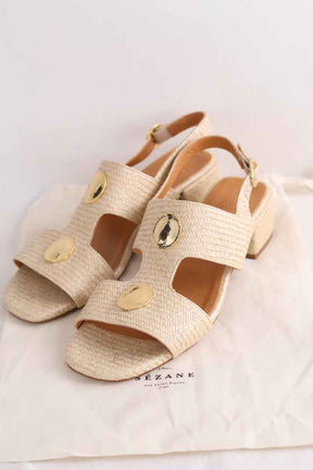 Sandales Sézane Ecru en Cuir