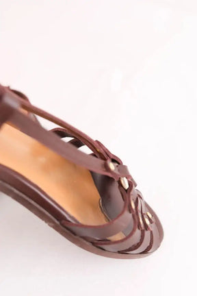 Sandales Sézane Marron en Cuir