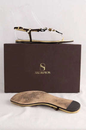 Sandales Skorpios Bianca Marron en Cuir