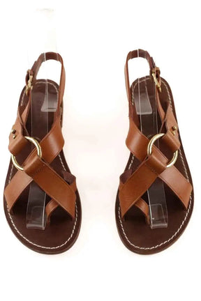 Sandales Soeur Marron en Cuir