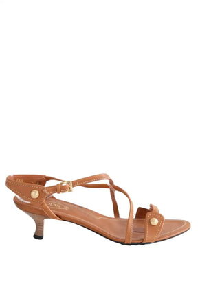 Sandales Tod's Camel en Cuir, taille 36 - Seconde Main