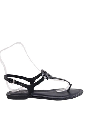 Sandales Tod's Noir en Cuir, taille 37 - Seconde Main