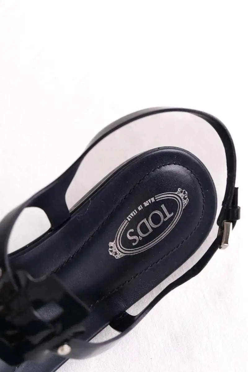 Sandales Tod's Noir en Cuir