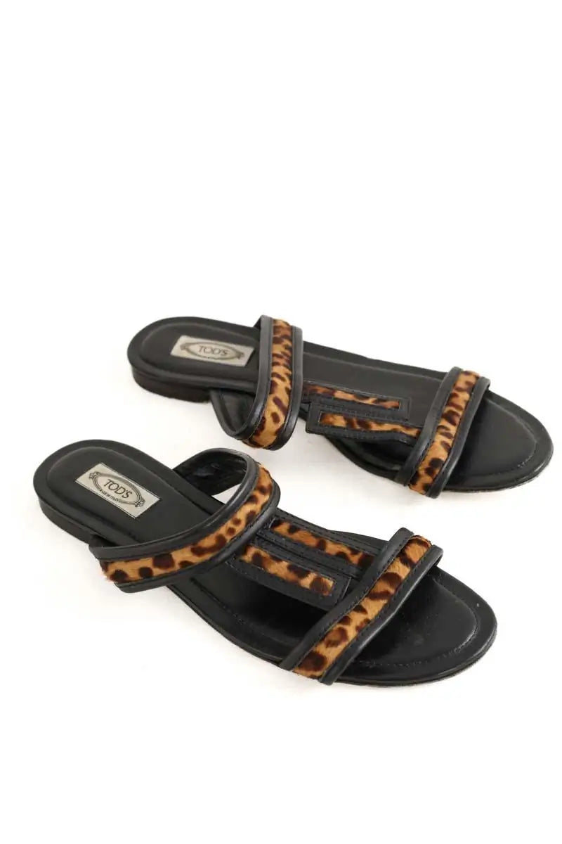 Sandales Tod's Noir en Cuir
