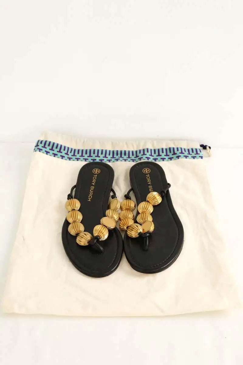 Sandales Tory Burch Noir en Cuir