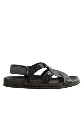 Sandales Totême Noir en Cuir, taille 42 - Seconde Main