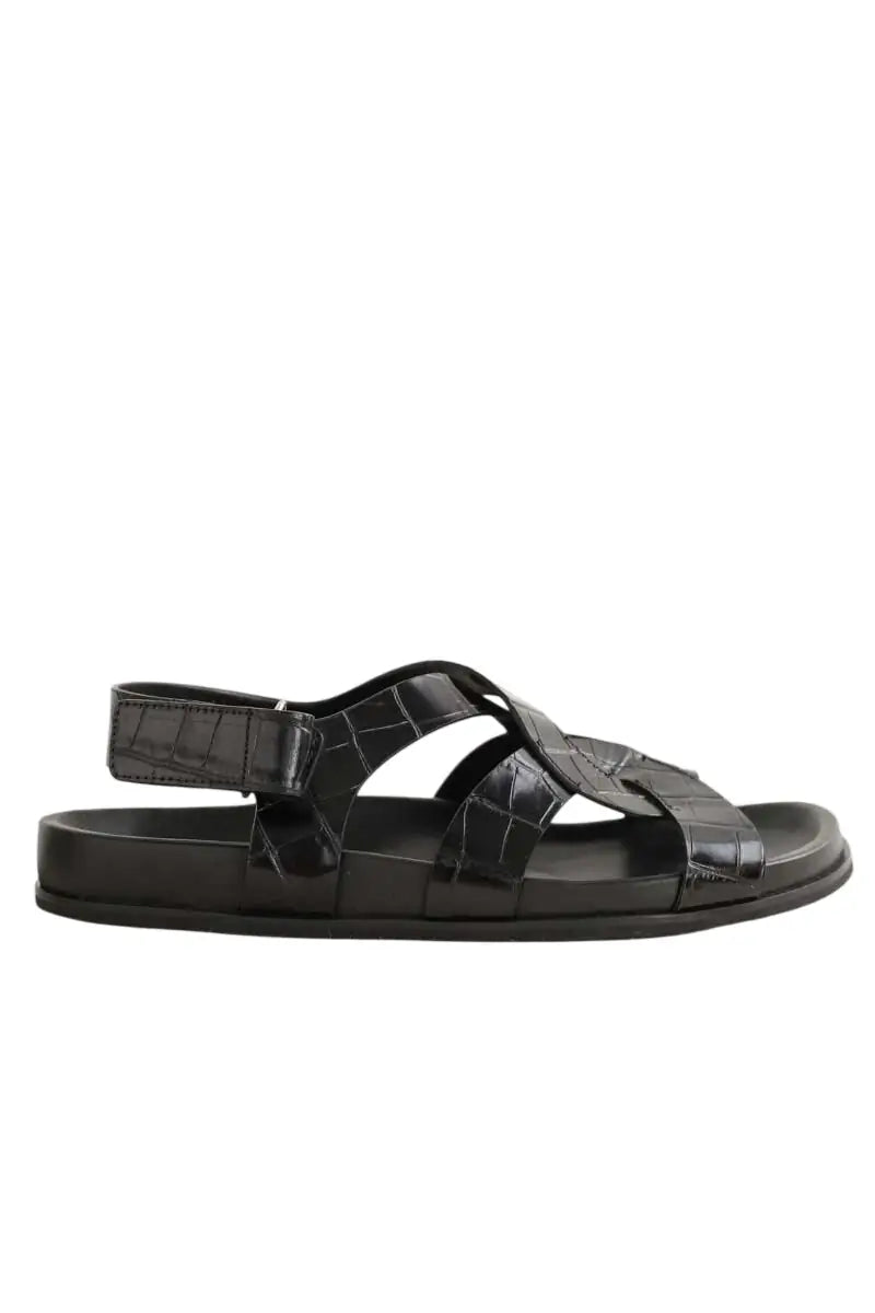 Sandales Totême Noir en Cuir, taille 42 - Seconde Main