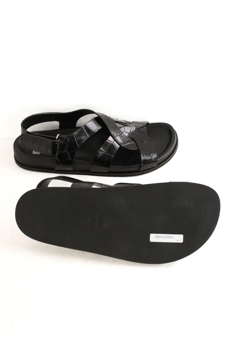 Sandales Totême Noir en Cuir