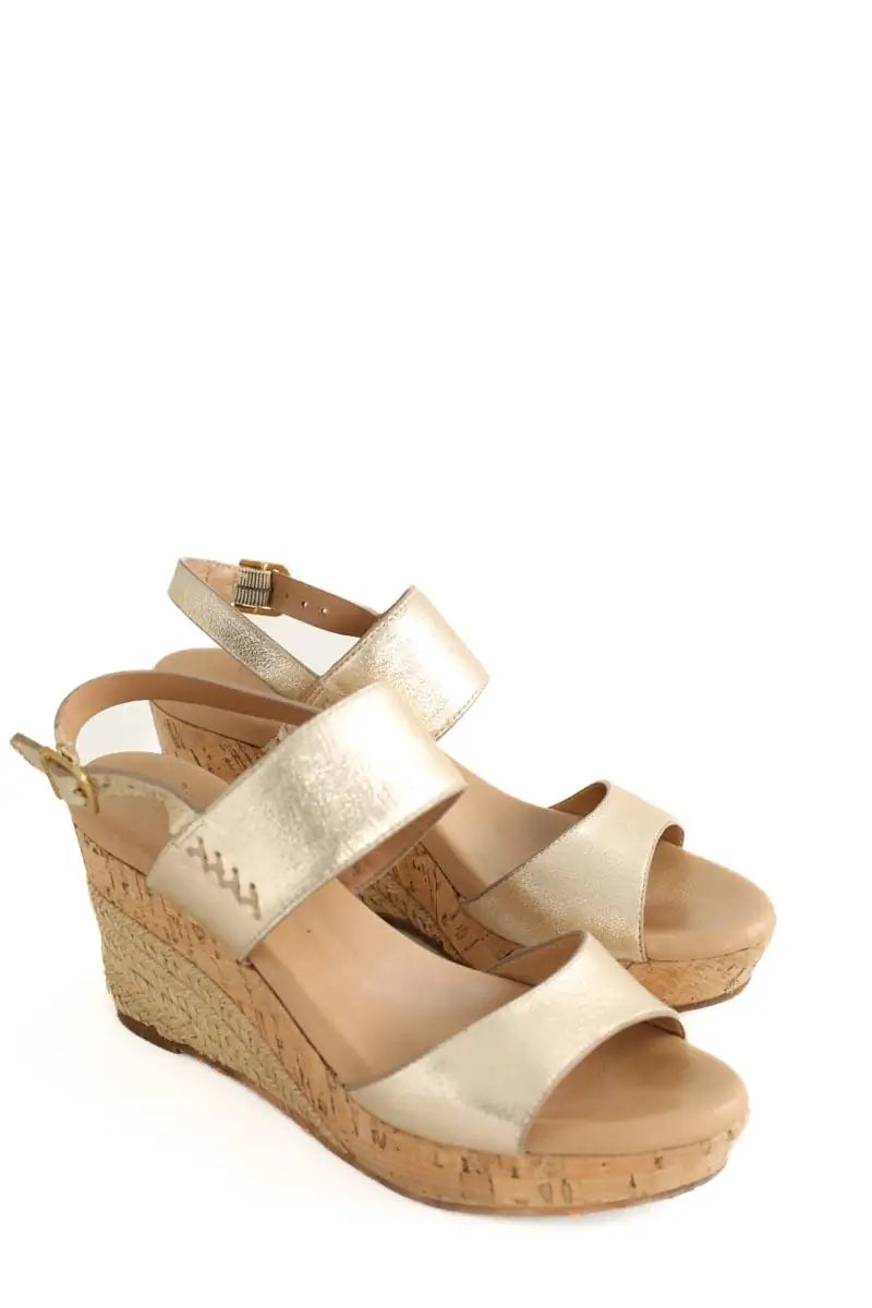 Sandales Ugg Beige en Cuir