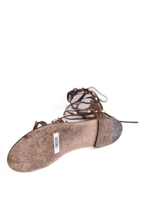 Sandales Valentino Marron en Cuir