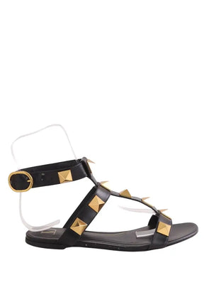 Sandales Valentino Noir en Cuir, taille 39 - Seconde Main