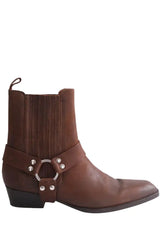 Santiags Paris Texas Marron en Cuir, taille 42 - Seconde Main