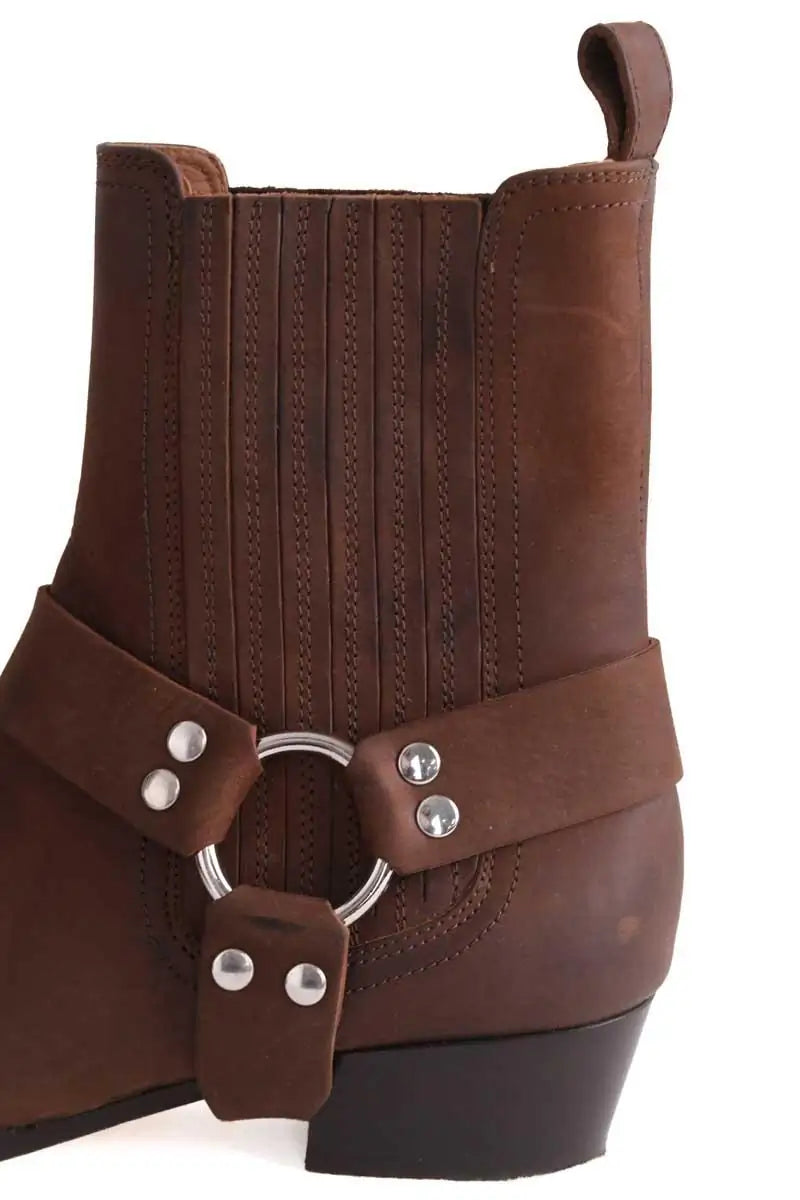 Santiags Paris Texas Marron en Cuir