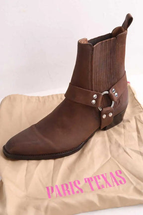 Santiags Paris Texas Marron en Cuir