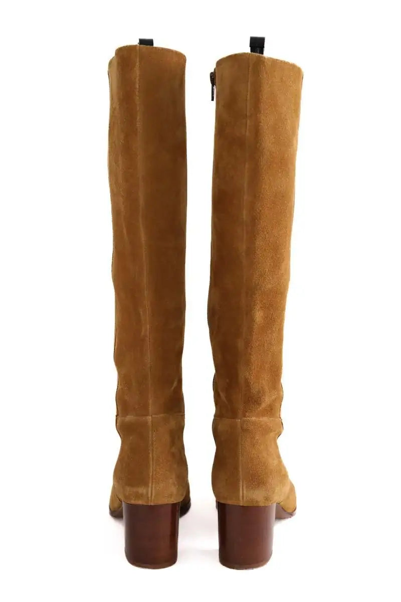 Santiags Sézane Camel en Daim