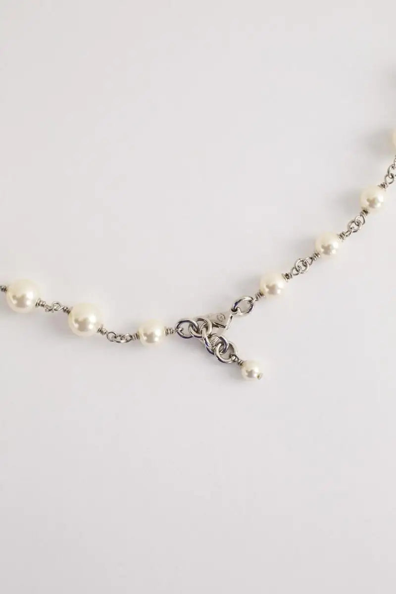 Sautoir à perles Chanel Blanc en Perle