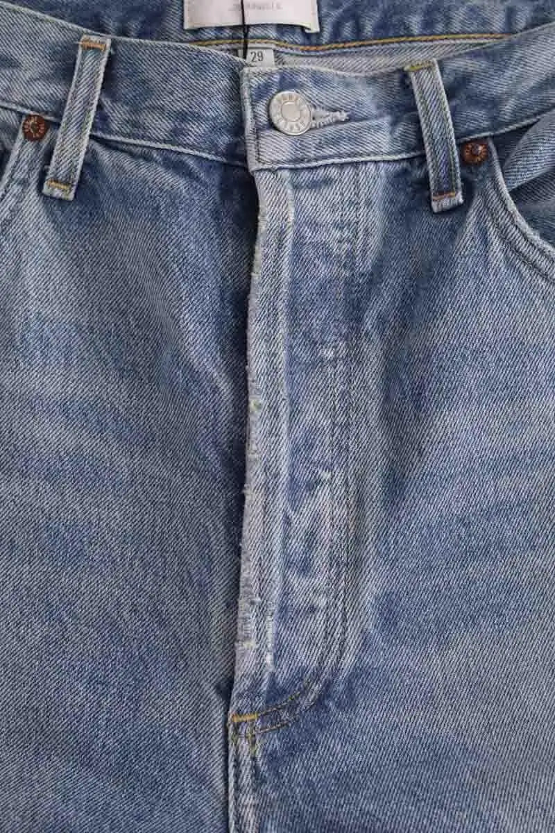 Jean droit Agolde Bleu en Coton