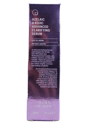 Sérum Allies Of Skin Azelaic & kojic advanced clarifying Violet en 