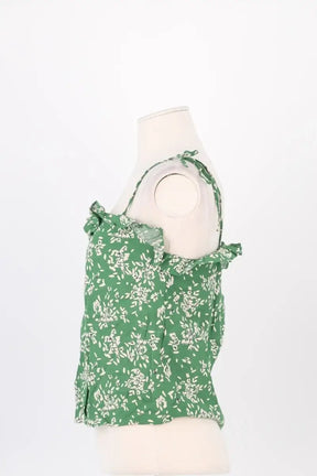 Top sans manche Ba&Sh Vert en Viscose