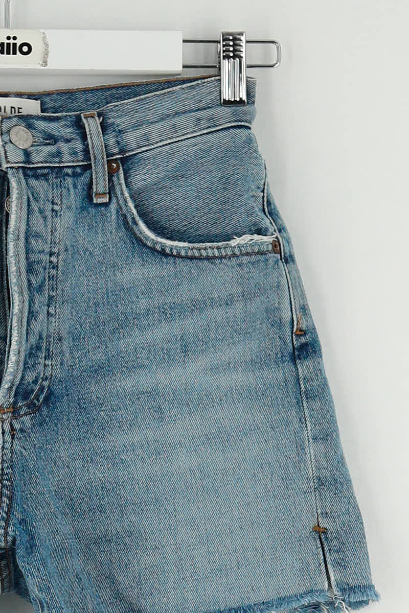 Short Agolde Bleu en Coton