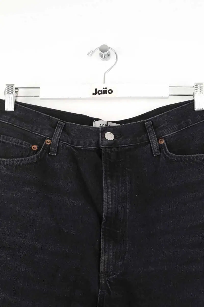 Short Agolde Noir en Coton