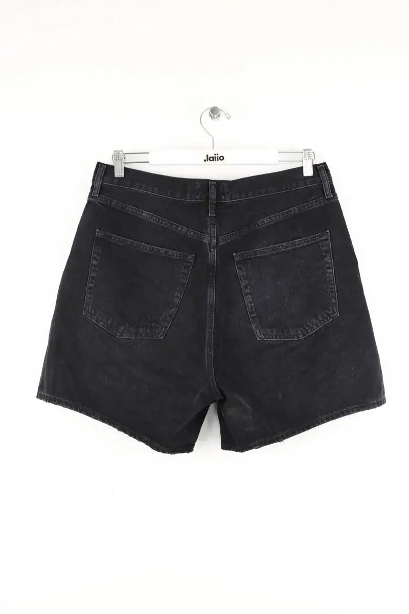 Short Agolde Noir en Coton