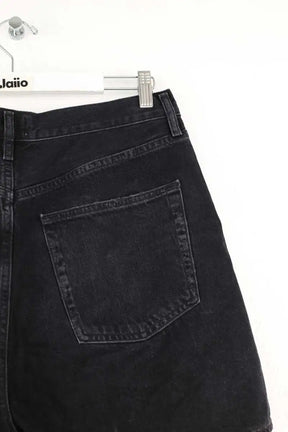 Short Agolde Noir en Coton
