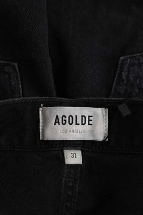 Short Agolde Noir en Coton