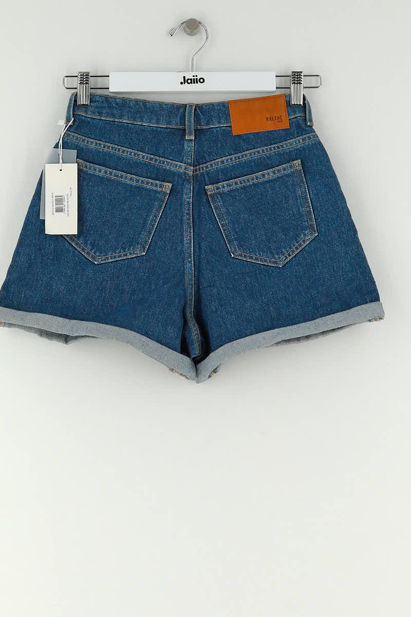 Short Balzac Bleu en Coton