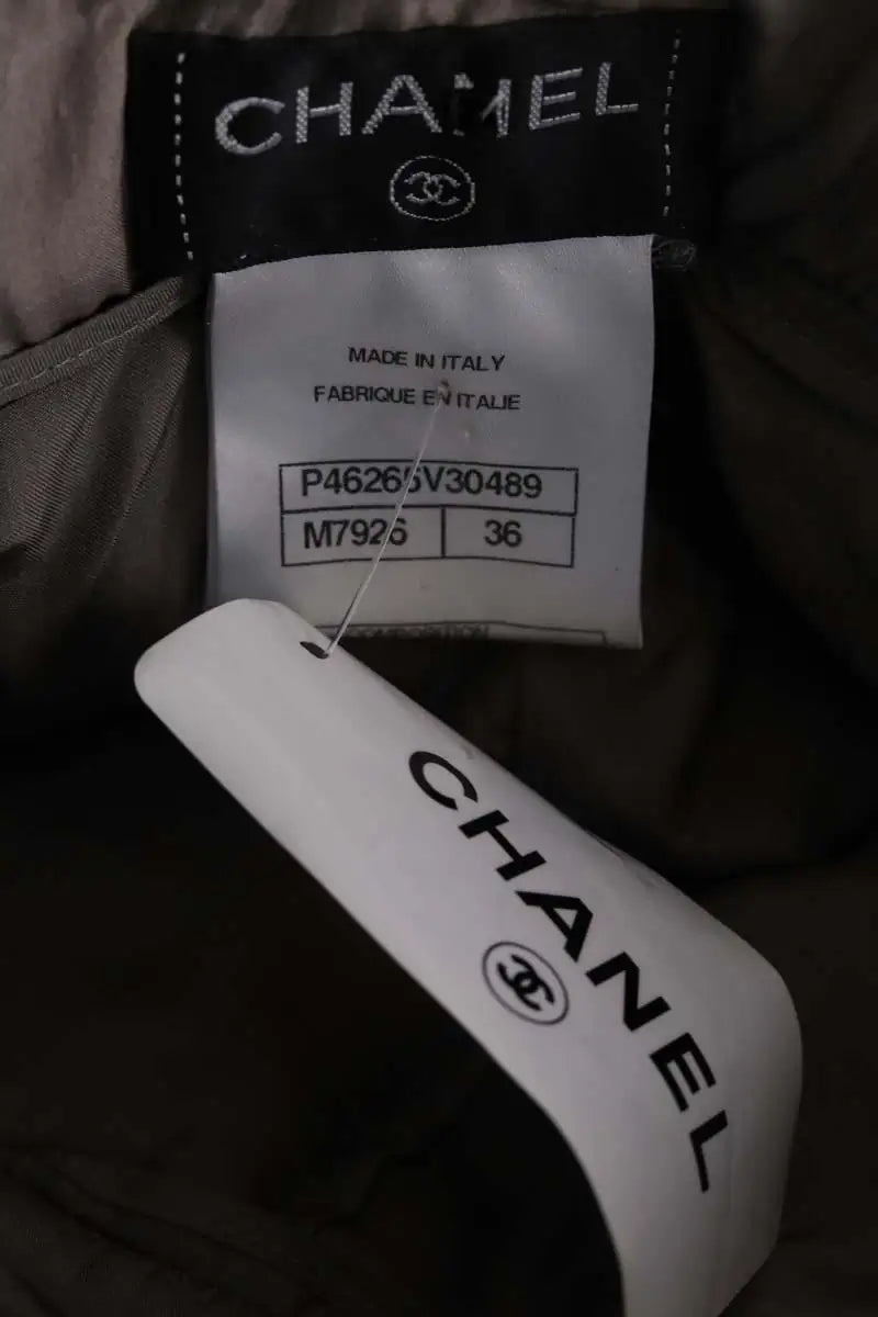 Short Chanel Gris en Laine