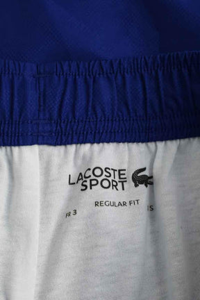 Short de sport Lacoste Bleu en Polyester