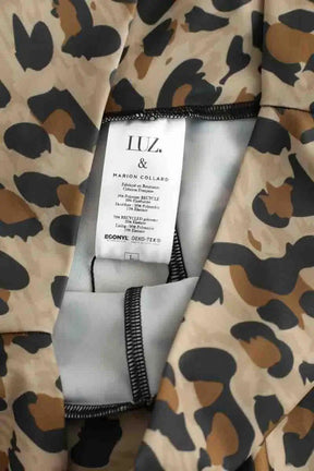 Short de sport Luz Polynésie Beige en Polyamide