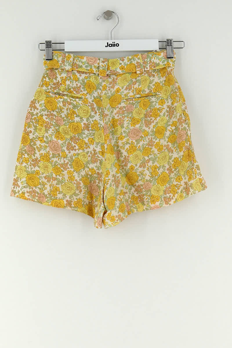 Short Faithfull The Brand Jaune en Lin