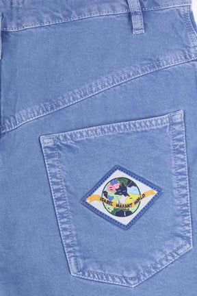 Short Isabel Marant Bleu en Coton
