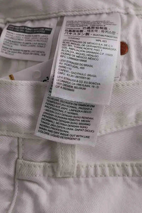 Short Levi's Blanc en Coton