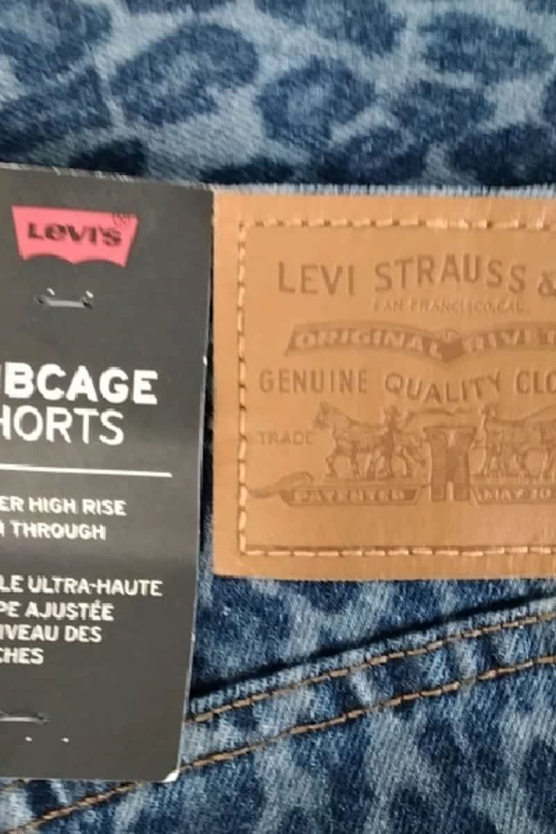 Short Levi's Bleu en Coton
