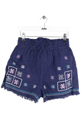 Short Louise Misha Bleu en Lin, taille M - Seconde Main