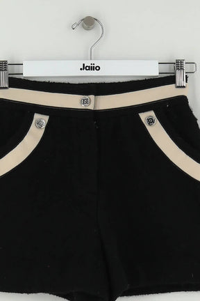 Short Maje Noir en Coton