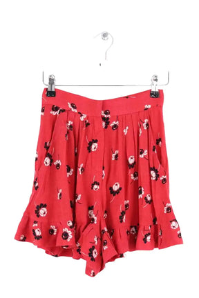 Short Maje Rouge en Viscose, taille XS - Seconde Main