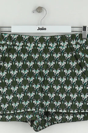Short Maje Vert en Polyester