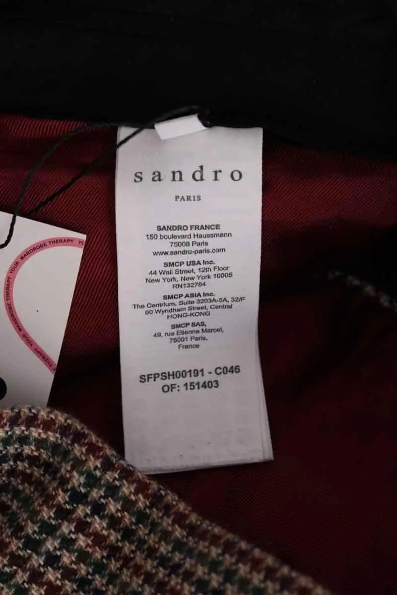 Short Sandro Beige en Coton