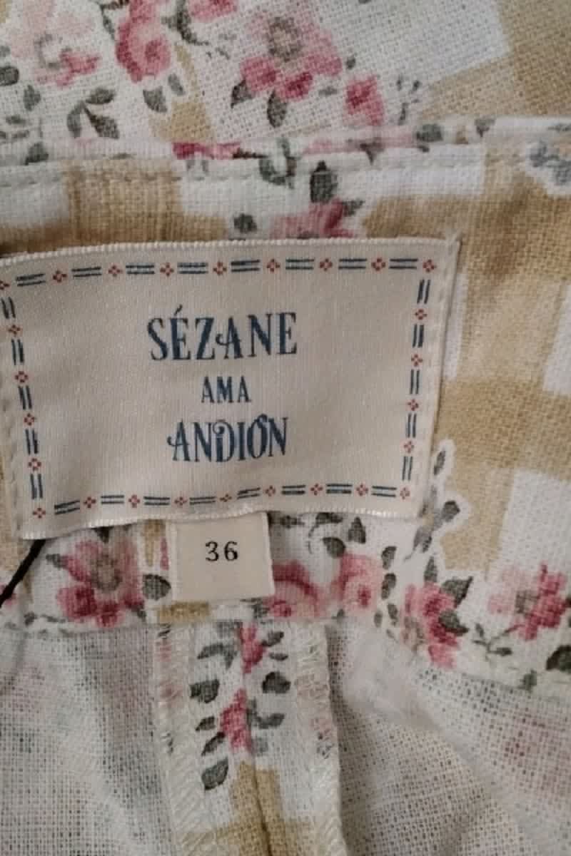Short Sézane Beige en Lin