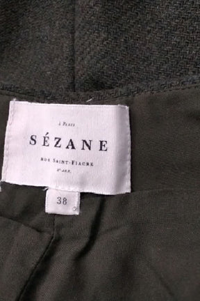 Short Sézane Kaki en Laine
