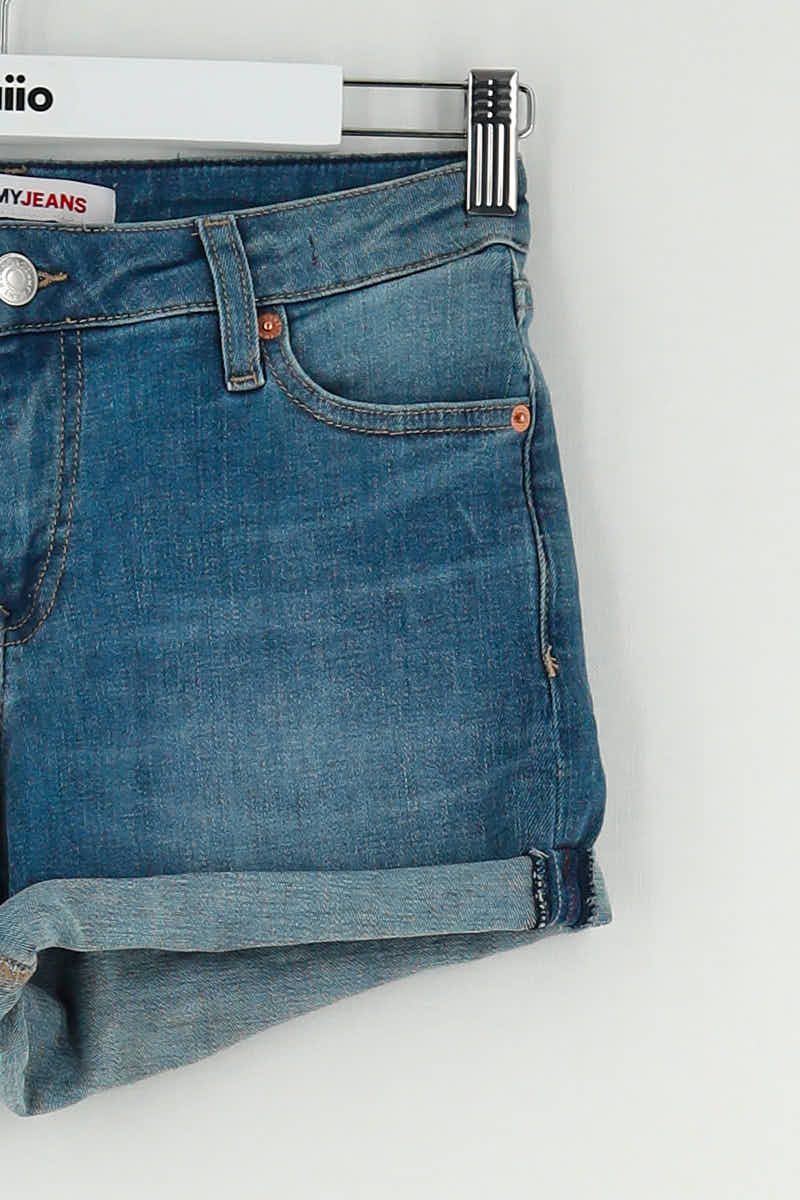 Short Tommy Hilfiger Bleu en Coton
