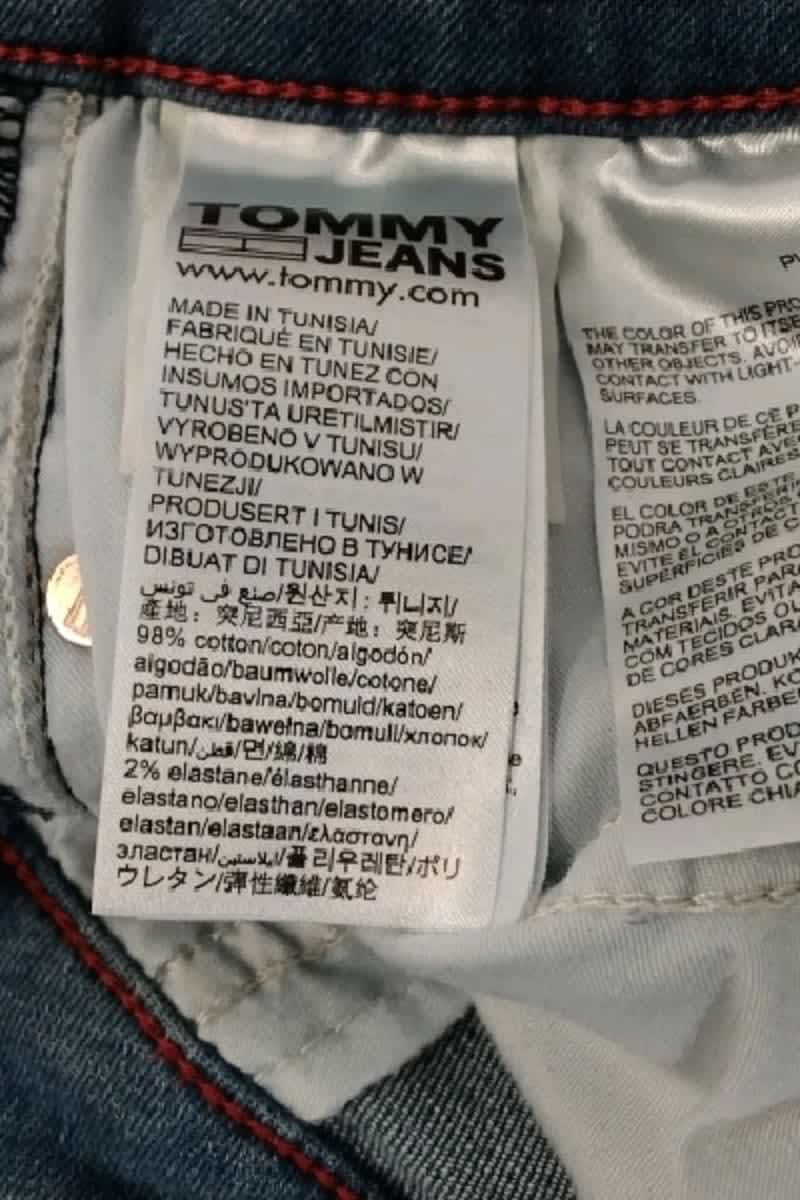 Short Tommy Hilfiger Bleu en Coton